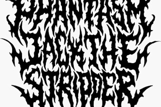 draw a metal band logo