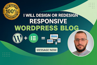 create a professional wordpress blog with responsive design and SEO optimization