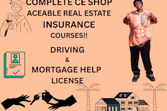 complete aceable real estate, driving and ce shop insurance courses
