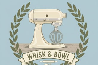 design a sleek and professional mixer brand logo for your business
