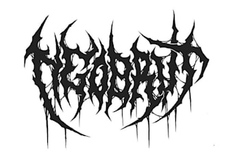 design metalcore logo with best detail