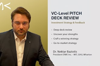 provide vc level pitch deck and investment strategy feedback