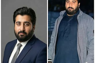 create ai headshots with before and after