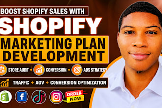 marketing plan development ecomerce strategy shopify store to boost shopify sale