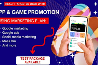 boost app growth install download mobile app promotion game marketing google ads