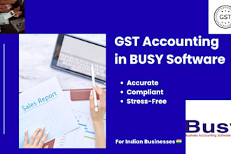 do bookkeeping and gst accounting in busy software