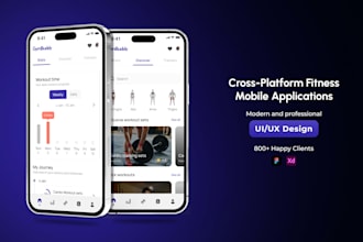 build a fitness mobile app for goals tracking and training