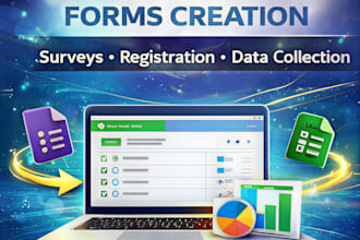 create professional google forms and microsoft forms with response integration