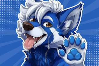 draw furry art, fursona, furry pfp, furry oc and anthro art, sfw, nsfw