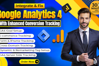 integrate or fix google analytics 4, ga4 ecommerce conversion tracking by gtm