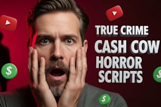be your cashcow youtube scriptwriter for true crime and horror script