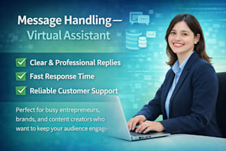 manage messages and customer replies professionally