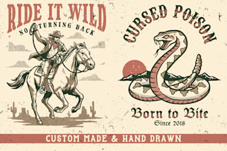 create vintage americana apparel designs