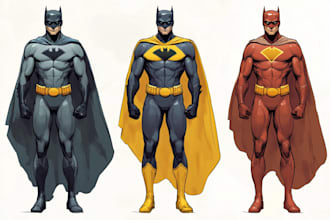 superhero character for comics
