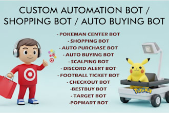 develop auto purchase bot auto buying bot target bot bestbuy bot checkout bot