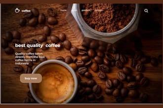 design private label coffee store branded cafe website green tea beverage matcha