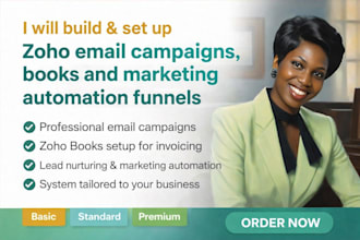build setup zoho email campaigns books and marketing automation funnels