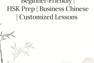 tutor and teach you to learn chinese