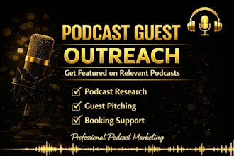 handle your podcast guest outreach and booking for you
