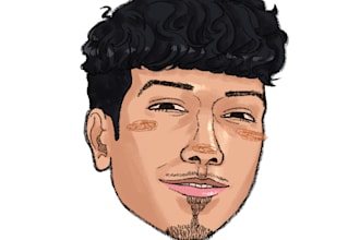 draw a custom cartoon avatar or profile picture icon