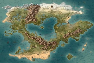 draw custom vector site maps or travel maps