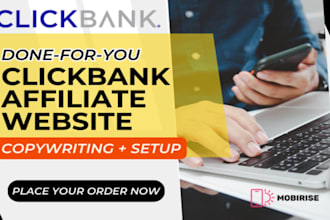 design mobirise landing page for clickbank products