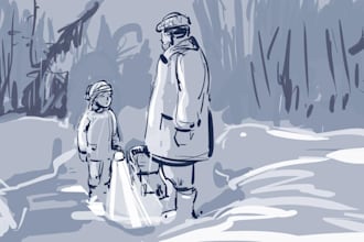 do storyboard for your film, commercial, animation project