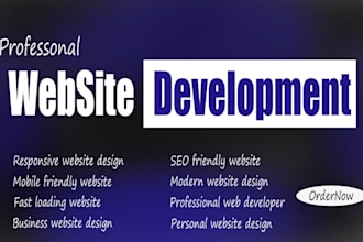design a responsive, SEO friendly, fast loading modern website