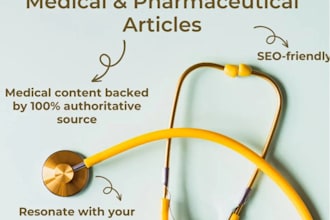 write researched medical and pharmaceutical content