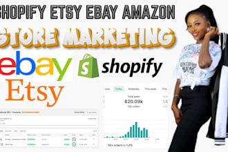 boost shopify etsy ebay sales ecommerce marketing website seo traffic promotion