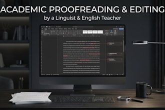 proofread and edit your academic articles as a linguist
