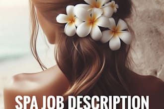 create professional spa staff job descriptions