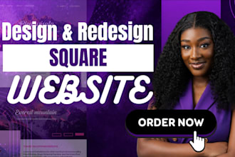 create business square website design or square online store square ecommerce