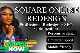 create business square website design or square online store square ecommerce