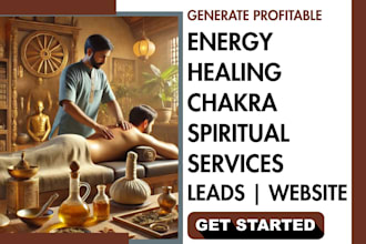 generate energy healing leads, chakra, spiritual service website
