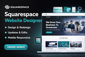 design update edit squarespace printful website development squarespace redesign