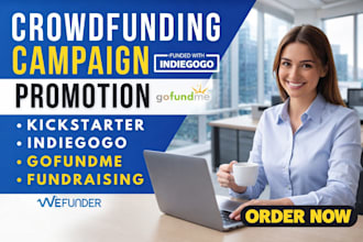 crowdfnding campaign promotion crowdfunding ads manager kickstarter gofundme