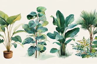 make a botanical watercolor illustration