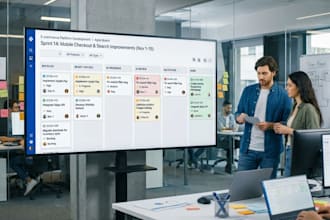 set up jira scrum, kanban boards, workflows and dashboards