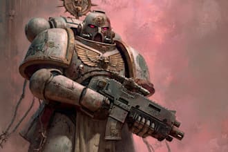 make a warhammer 40k character art