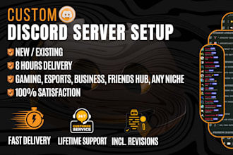 setup custom discord server for you
