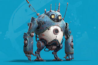 draw your robot, mecha or futuristic concept characters