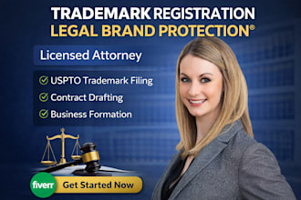 licensed attorney for trademark search, filing, and legal strategy