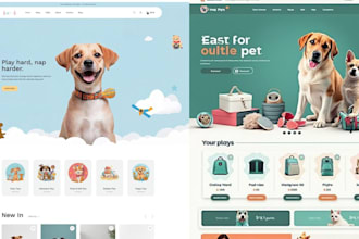 design shopify pet store, pet shopify store, pet supplies and acesssories store