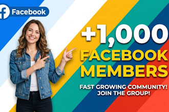 boost your 1,000 facebook members