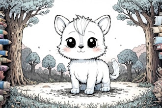 draw cute cartoon or animal illustration