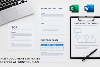 create quality documents as per iso9001 for assembly floor
