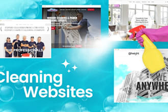 redesign cleaning service website, booking koala website, home cleaning website