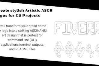 design a custom ascii logo for your cli or readme file