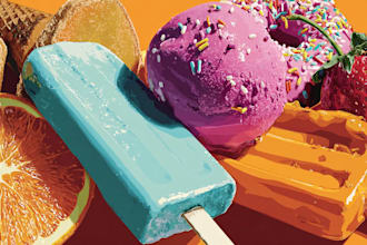 design food pop art of your food pop art